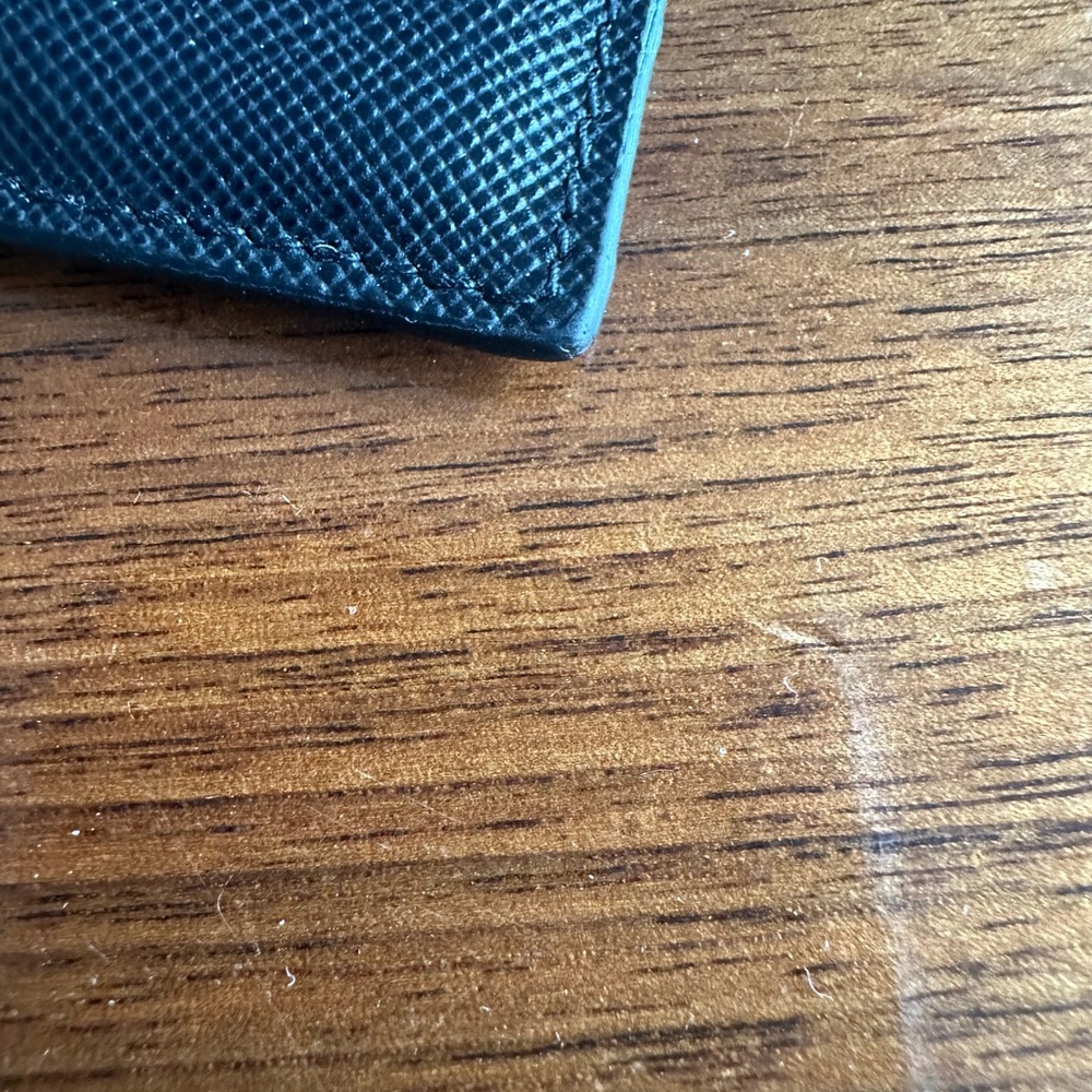 Prada Black Saffiano Leather Card Holder - Picture 3 of 4